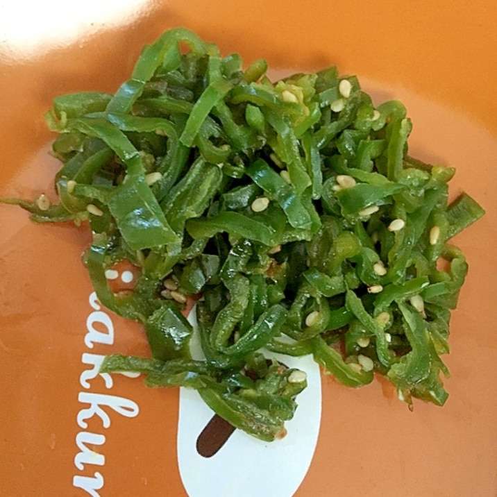 お弁当に!ピーマンの甘辛炒め